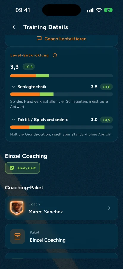 Level-Entwicklung in der RECourt-App